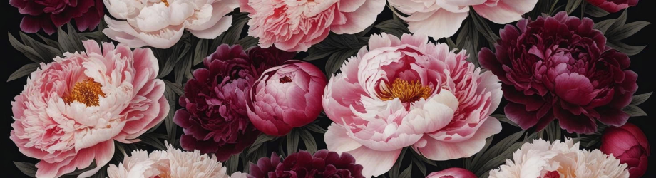 Composition florale de pivoines roses et blanches, idéale pour une décoration romantique et élégante. Ces fleurs emblématiques apportent douceur et raffinement à toutes les occasions. composition-pivoines-roses-bouquet