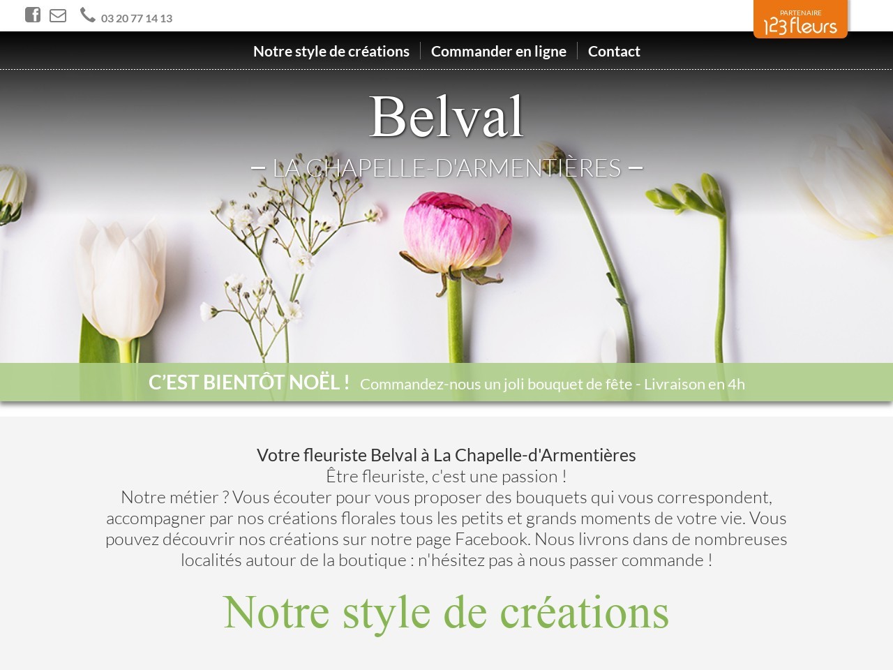 Site fleuriste Belval - 123fleurs