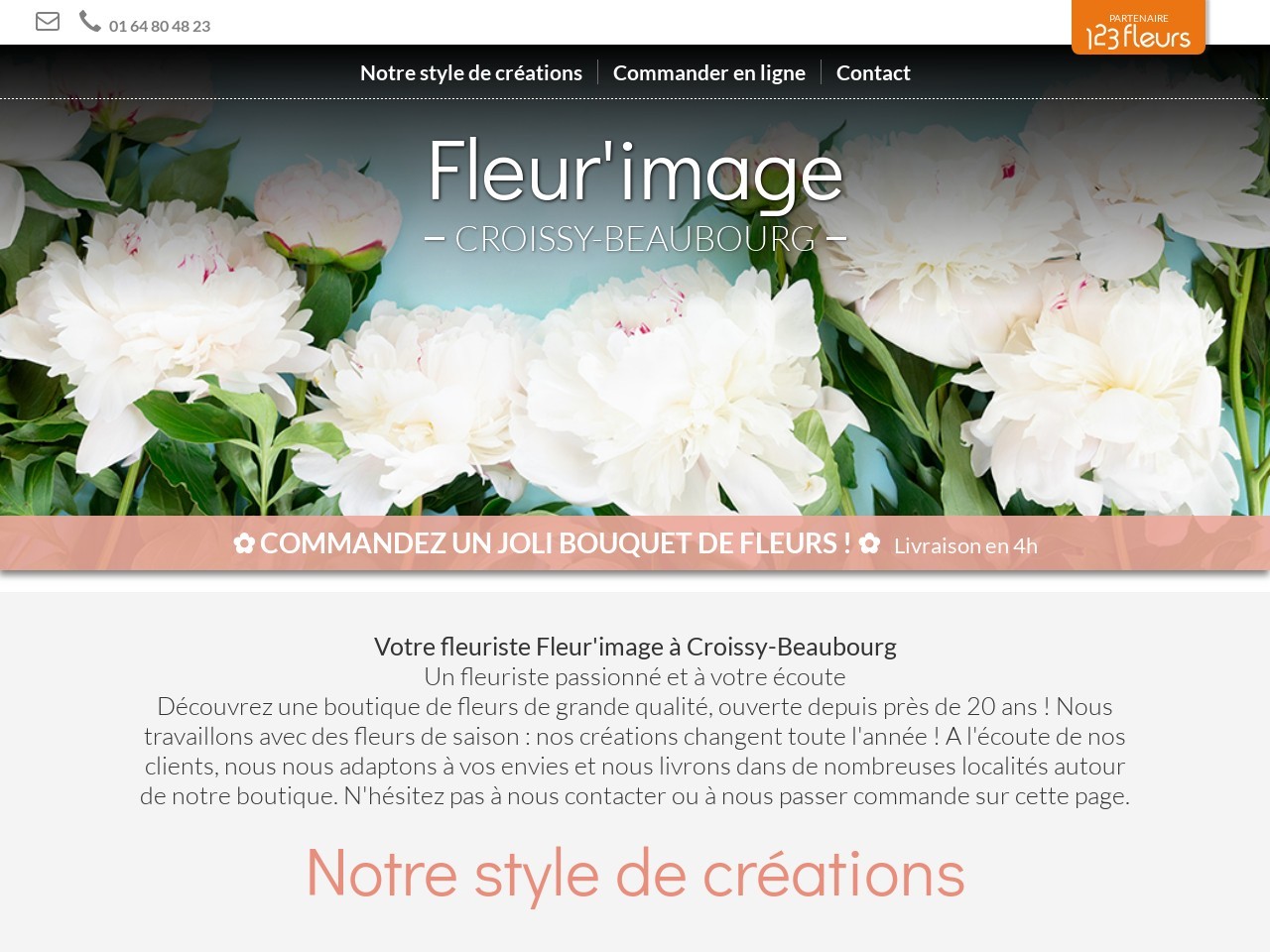 Site fleuriste Fleurimage - 123fleurs