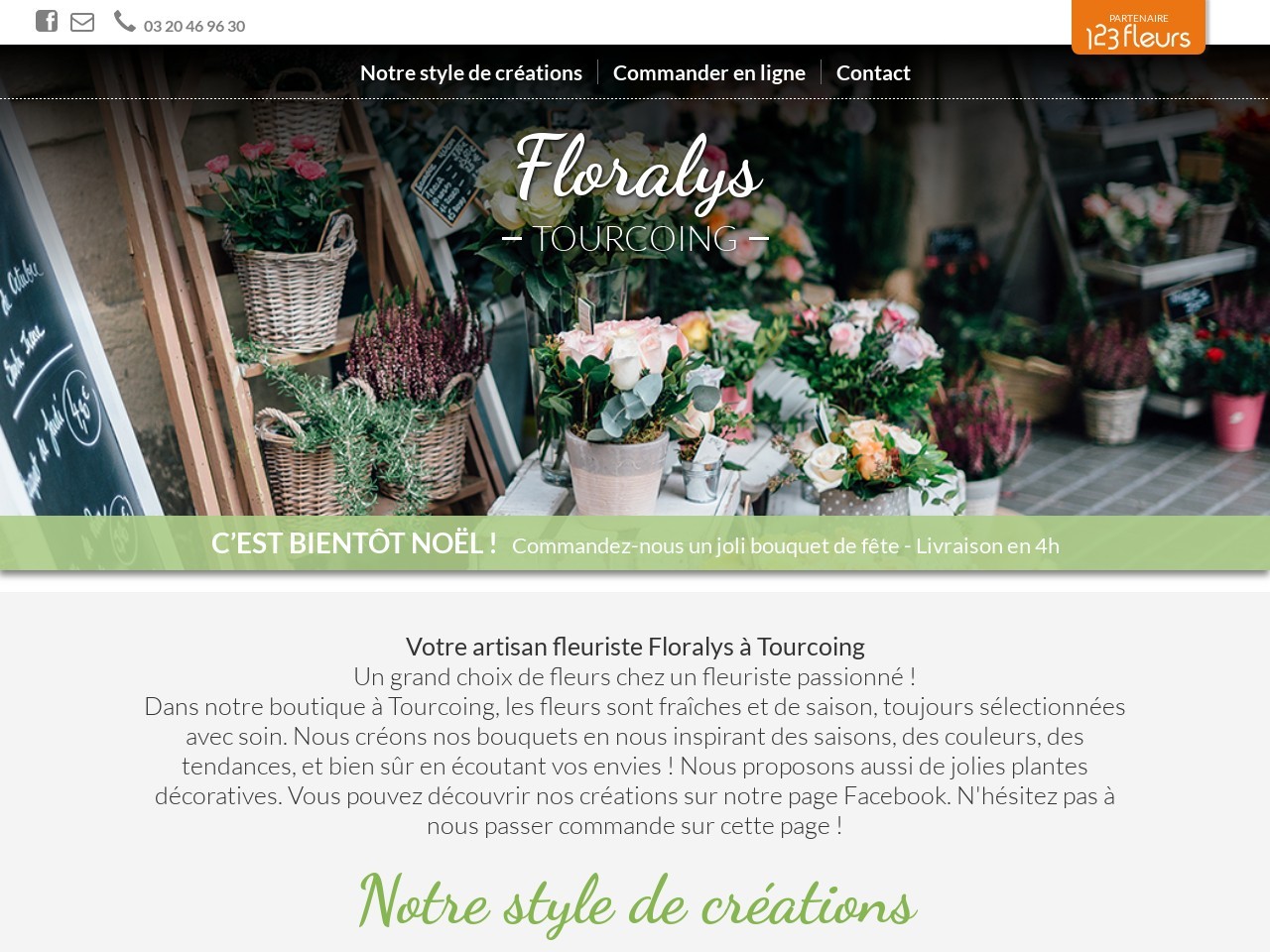 Site fleuriste Floralys- 123fleurs